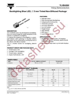 TLVB4200 datasheet  